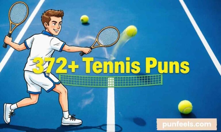 372+ Tennis Puns Feature Image