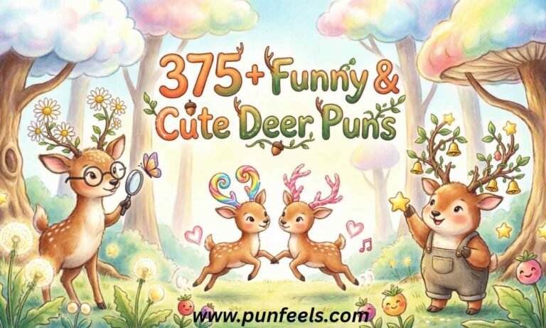 375+ Funny & Cute Deer Puns Feature Image