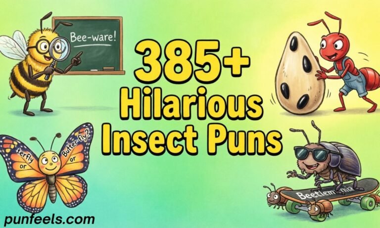 385+ Hilarious Insect Puns Feature Image