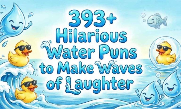 393+ Hilarious Water Puns to Make Waves of Laughter