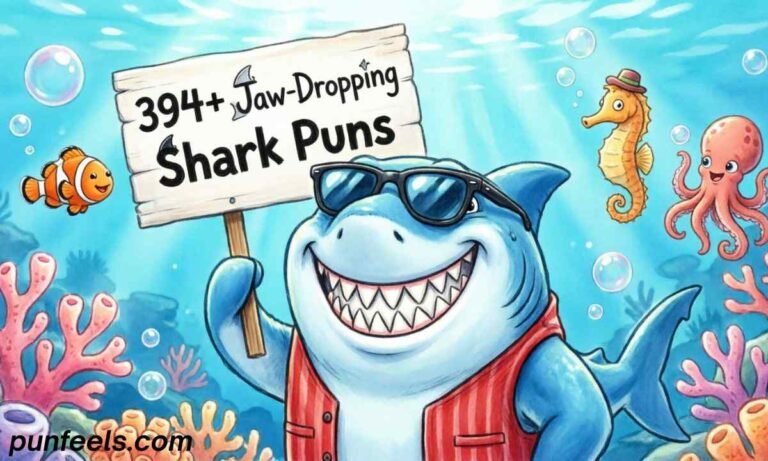 394+ Jaw-Dropping Shark Puns Feature Image