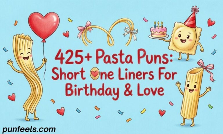 425+ Pasta Puns Feature Image