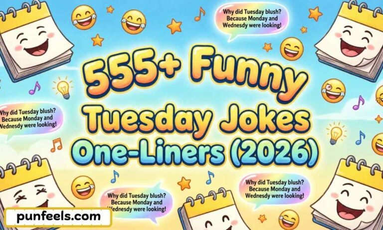 555+ Funny Tuesday Jokes Feature Image
