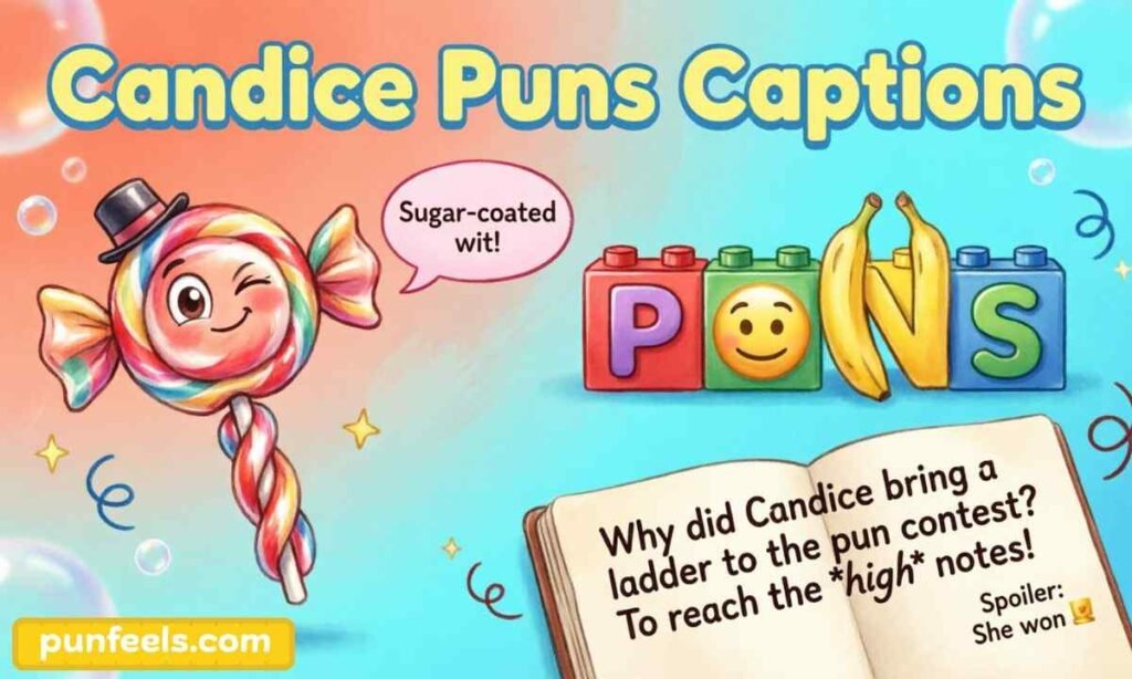 Candice Puns Captions