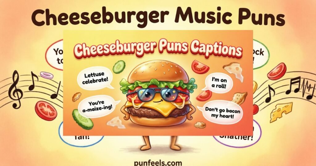 Cheeseburger Music Puns