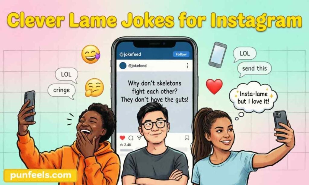 Clever Lame Jokes for Instagram
