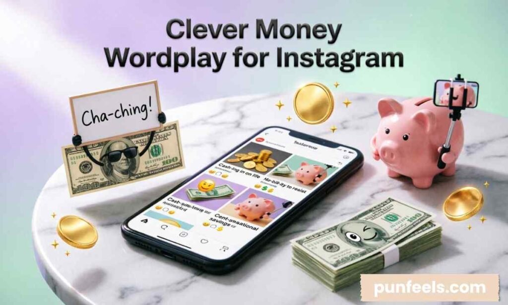 Clever Money Wordplay for Instagram