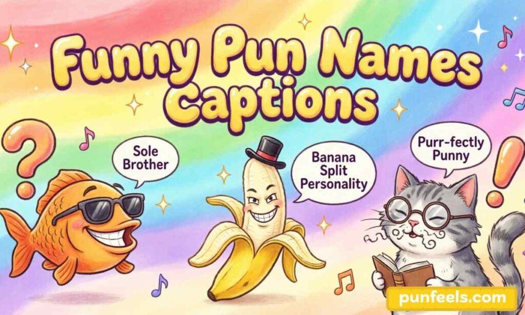 Funny Pun Names Captions