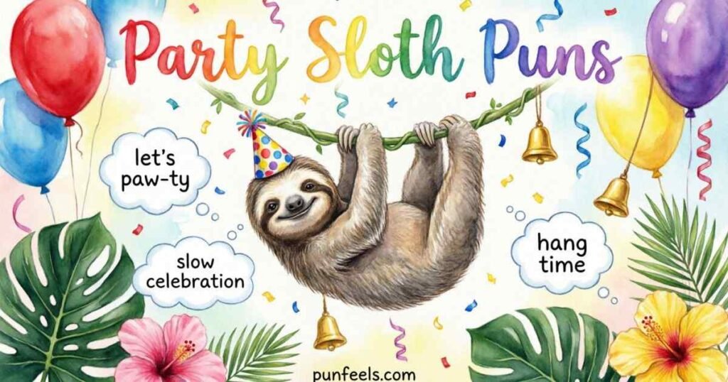Party Sloth Puns