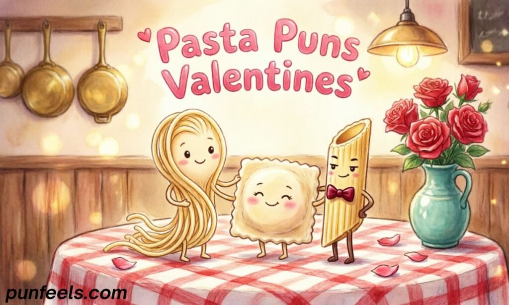 Pasta Puns Valentines