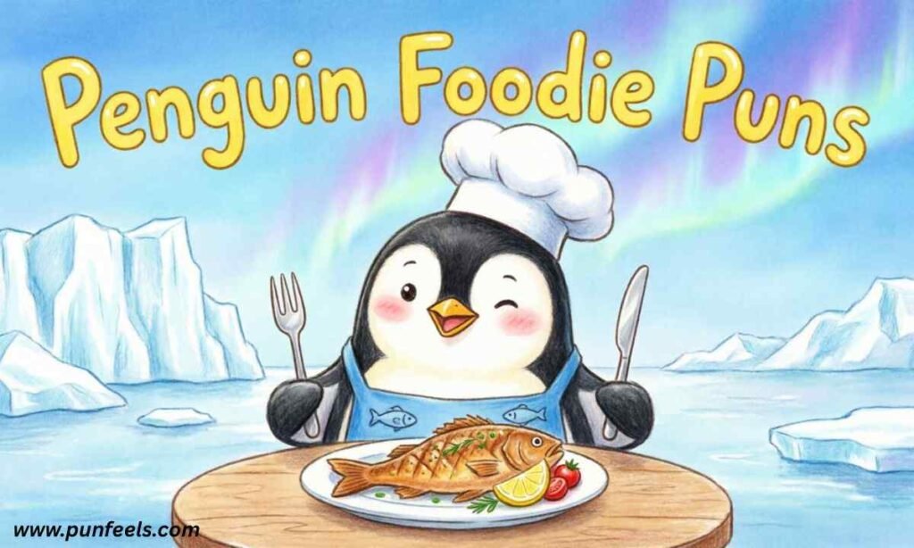 Penguin Foodie Puns