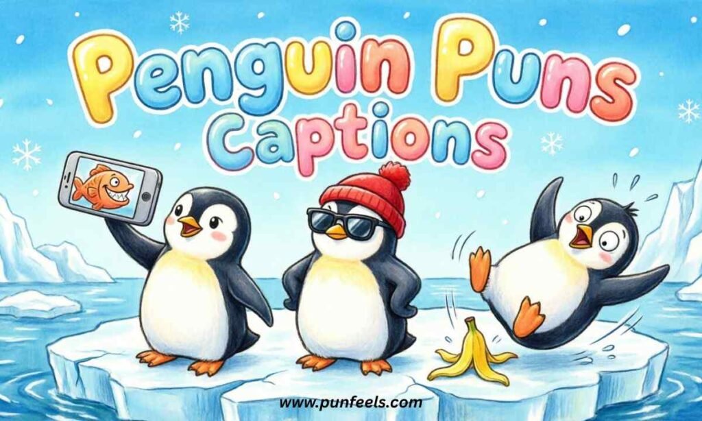 Penguin Puns Captions