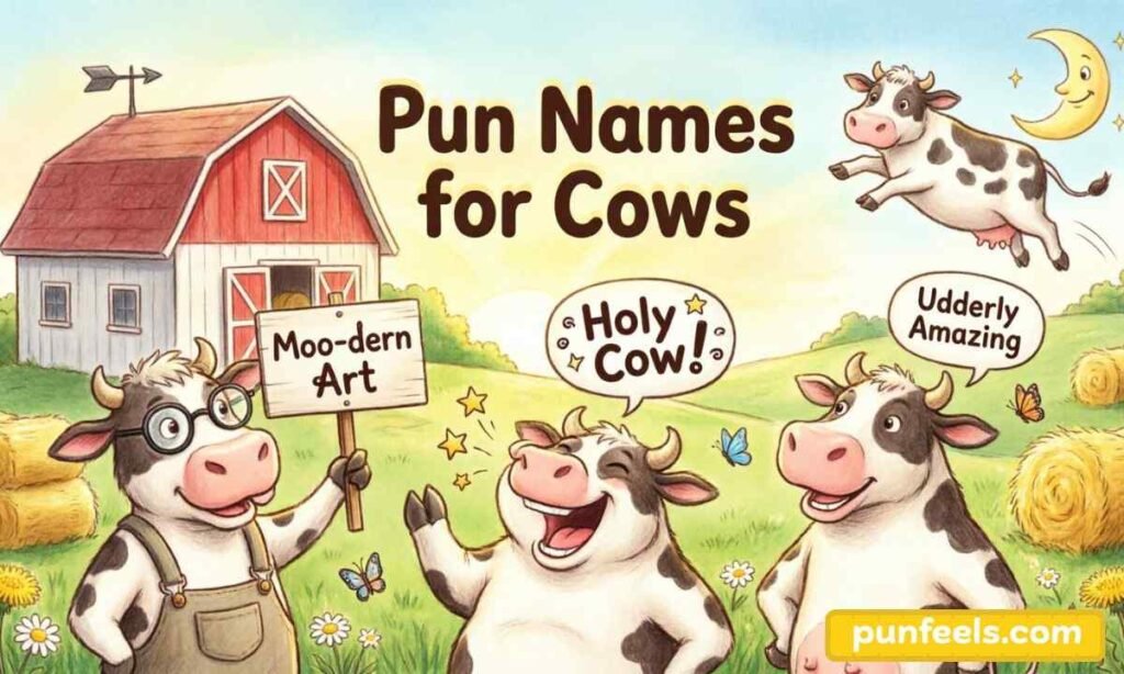 Pun Names for Cows