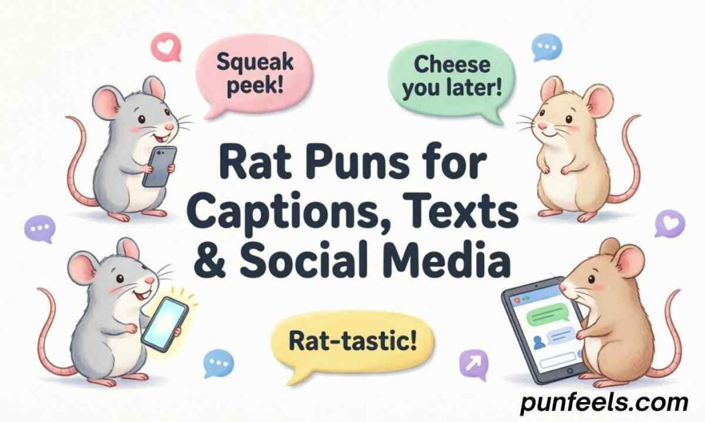 Rat Puns for Captions, Texts & Social Media