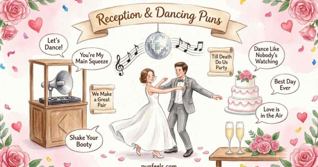 Reception & Dancing Puns