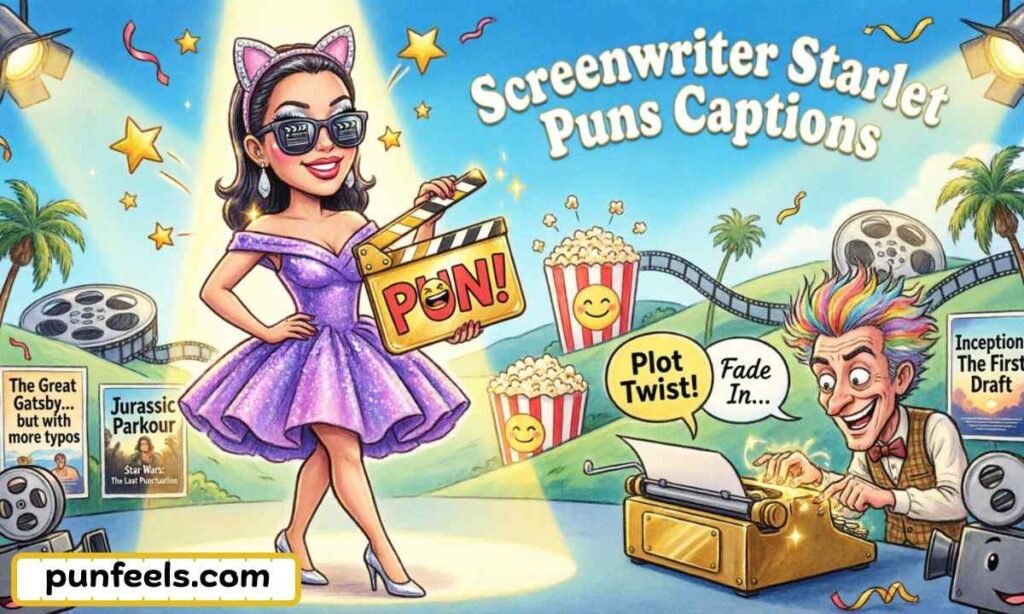 Screenwriter Starlet Puns Captions