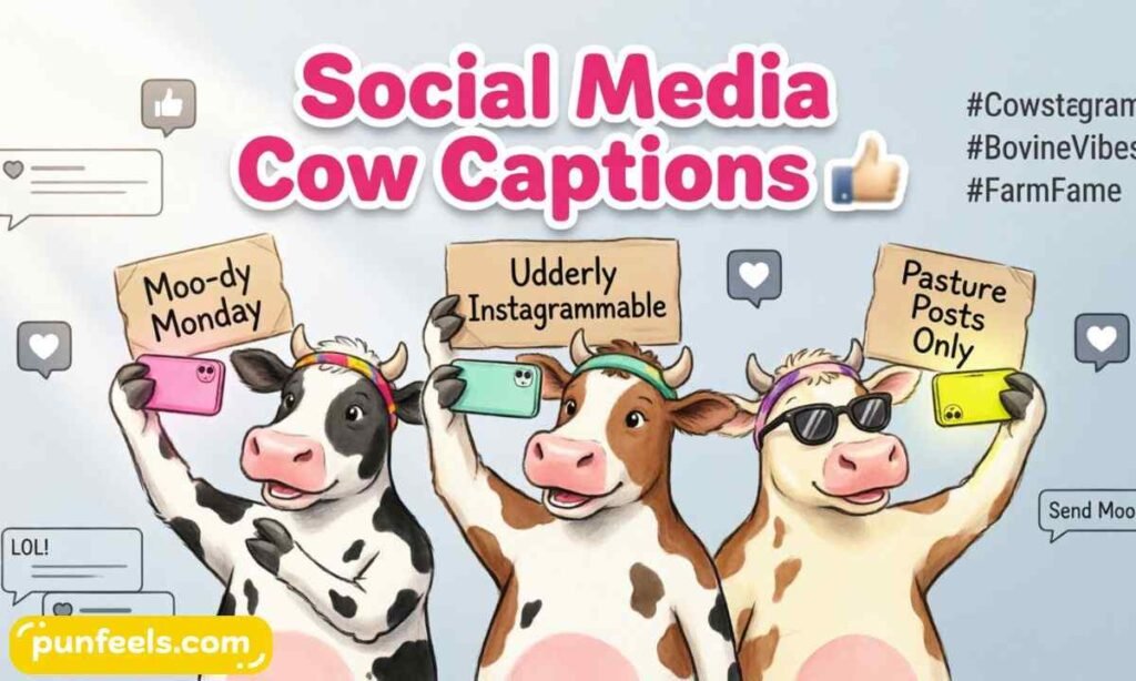 Social Media Cow Captions
