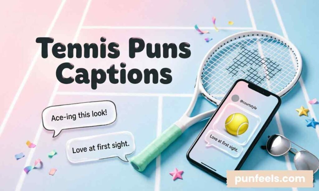Tennis Puns Captions