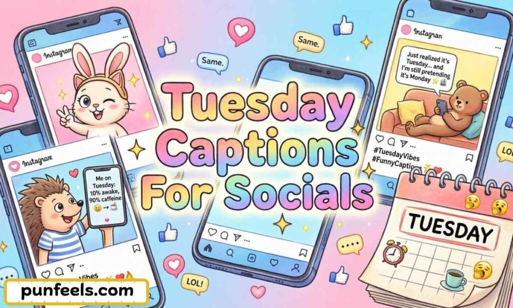 Tuesday Captions For Socials