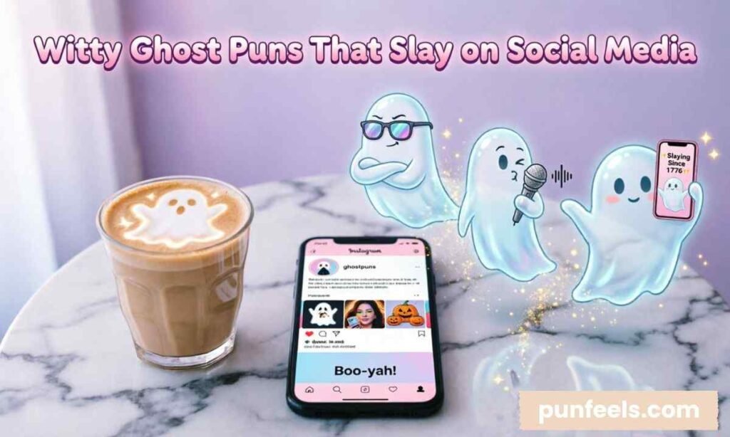 Witty Ghost Puns That Slay on Social Media