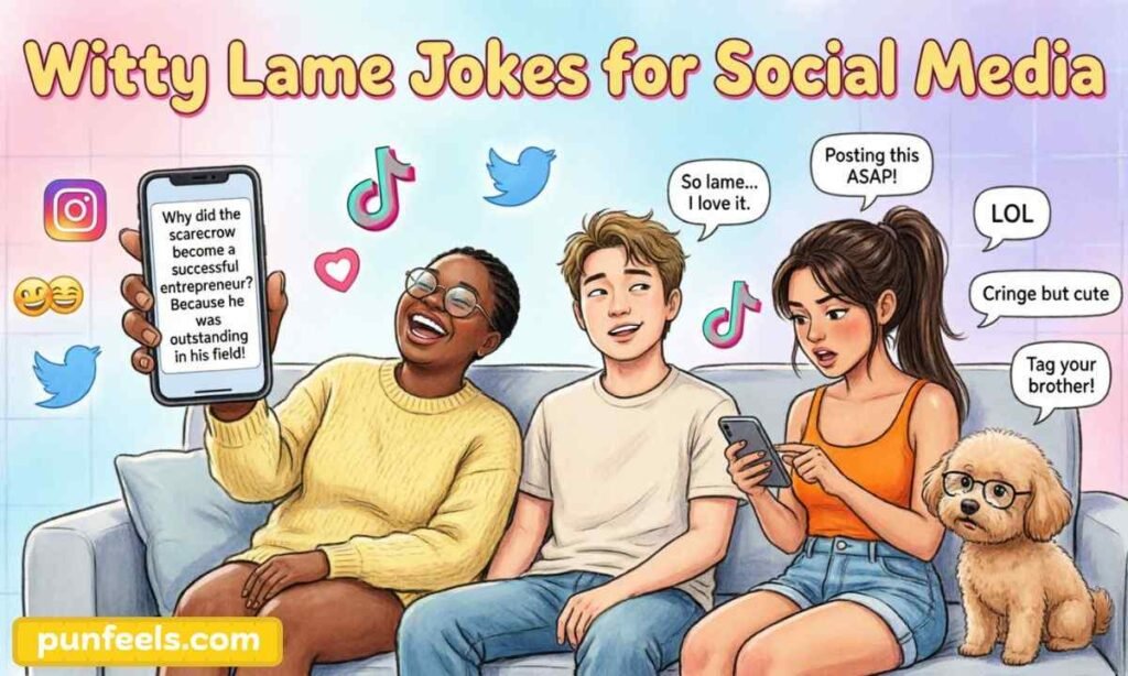Witty Lame Jokes for Social Media