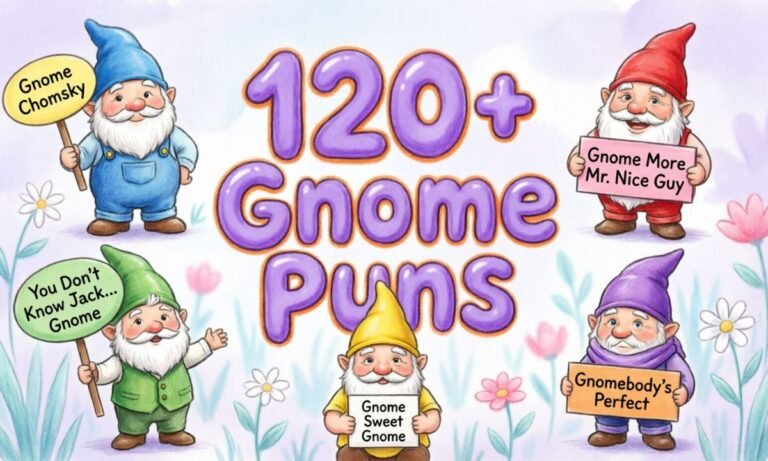 120+ Gnome Puns