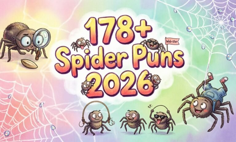 178+ Spider Puns 2026