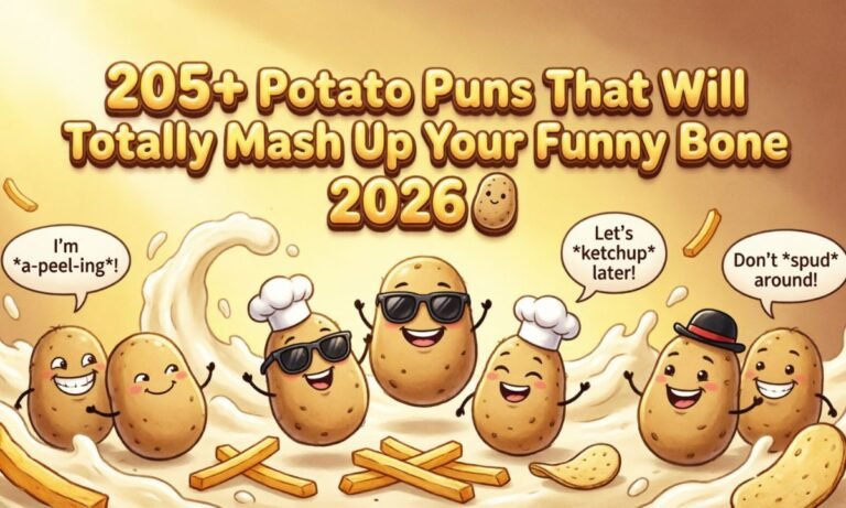 205+ Potato Puns That Will Totally Mash Up Your Funny Bone 2026