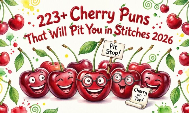 223+ Cherry Puns That Will Pit You in Stitches 2026