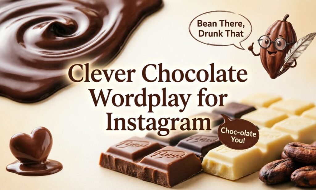 Clever Chocolate Wordplay for Instagram