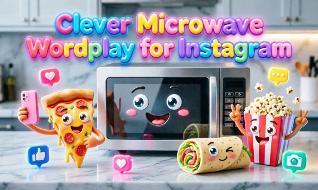 Clever Microwave Wordplay for Instagram