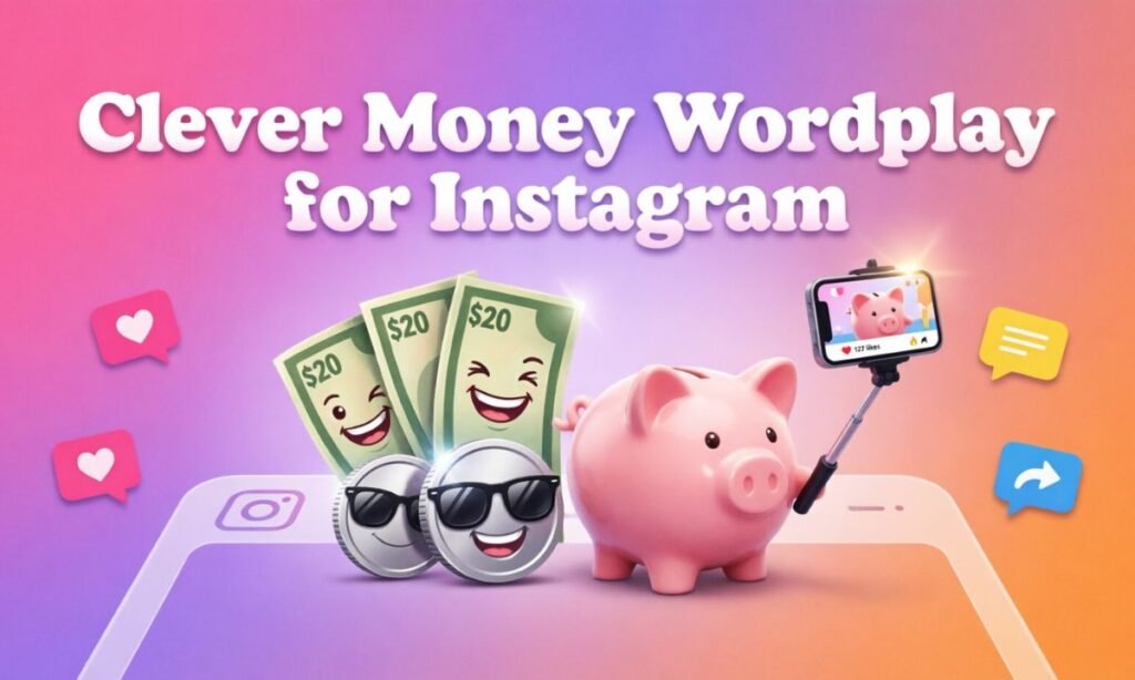 Clever Money Wordplay for Instagram 