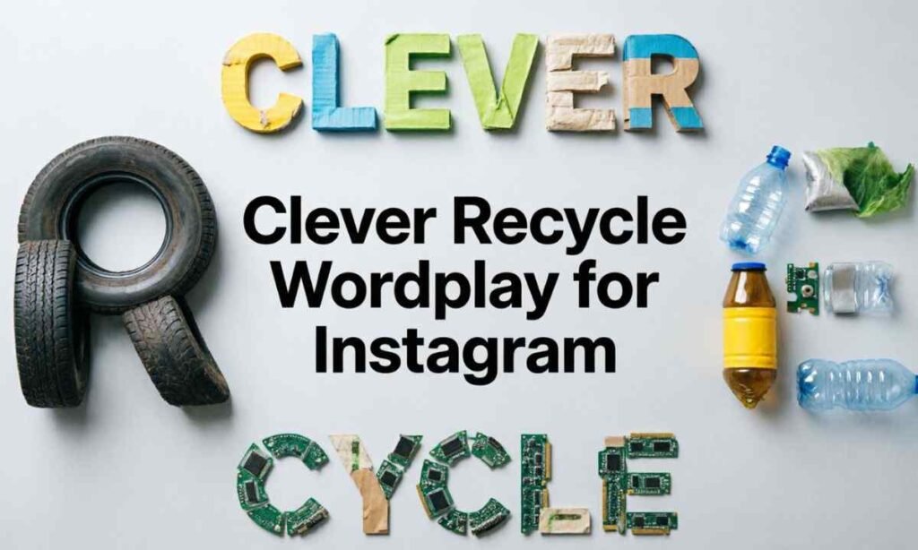 Clever Recycle Wordplay for Instagram