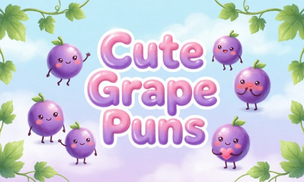 Cute Grape Puns
