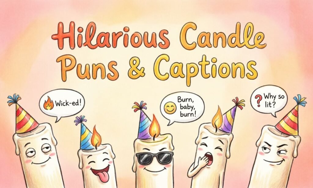 Hilarious Candle Puns & Captions