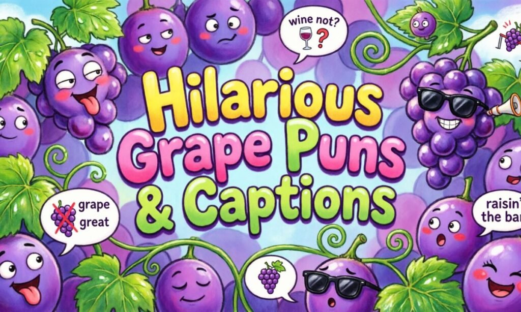 Hilarious Grape Puns & Captions