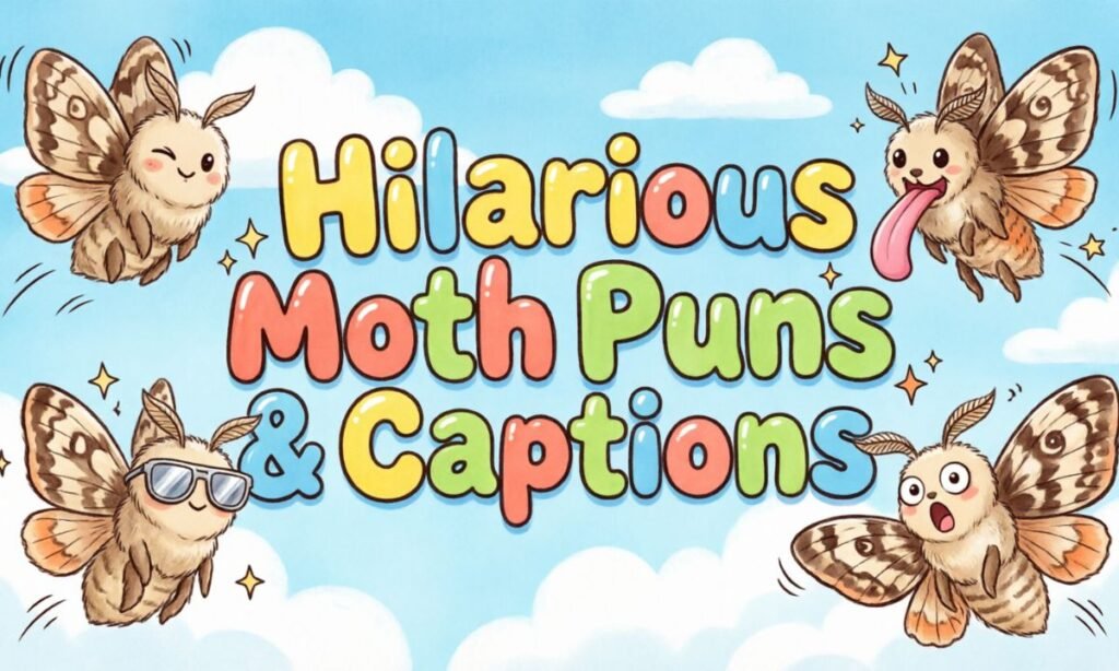 Hilarious Moth Puns & Captions