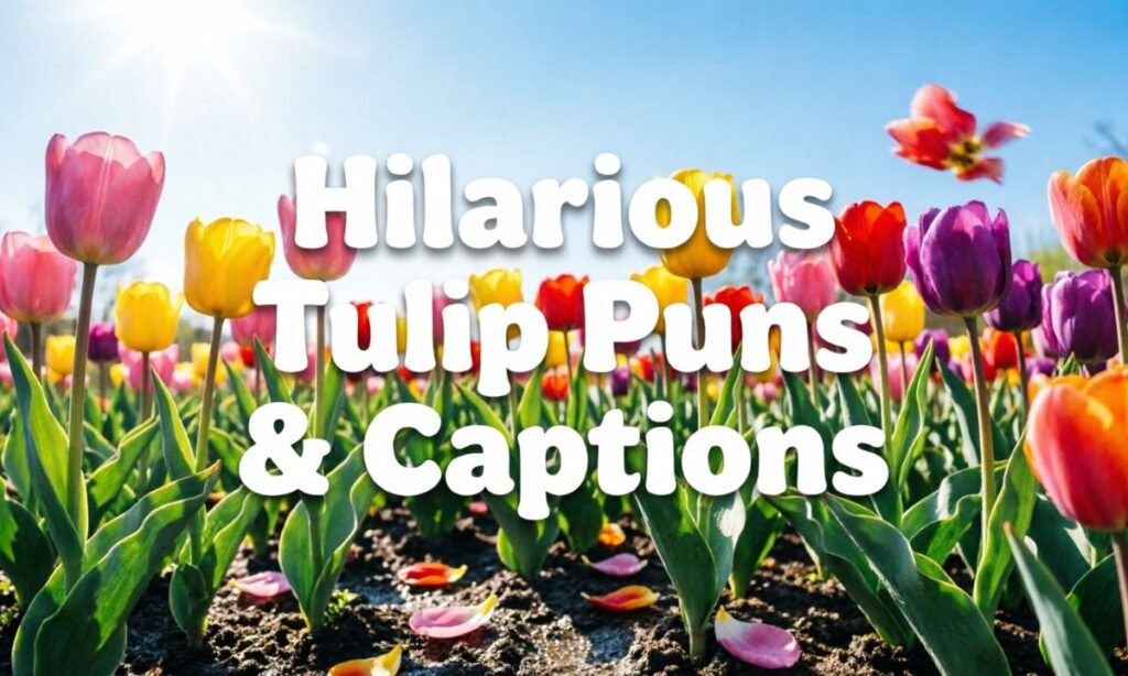 Hilarious Tulip Puns & Captions