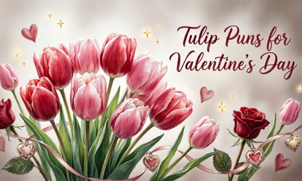 Tulip Puns for Valentine's Day