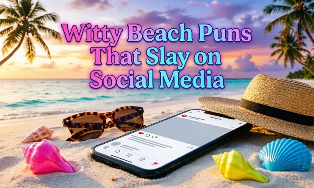 Witty Beach Puns That Slay on Social Media