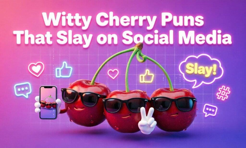 Witty Cherry Puns That Slay on Social Media