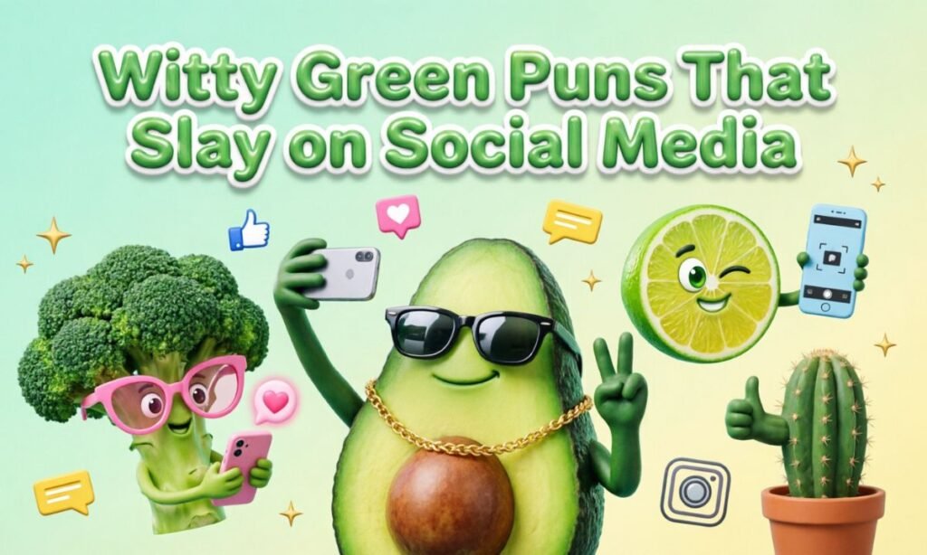 Witty Green Puns That Slay on Social Media