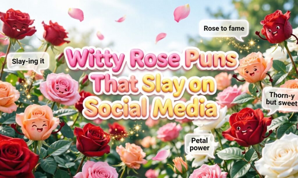 Witty Rose Puns That Slay on Social Media