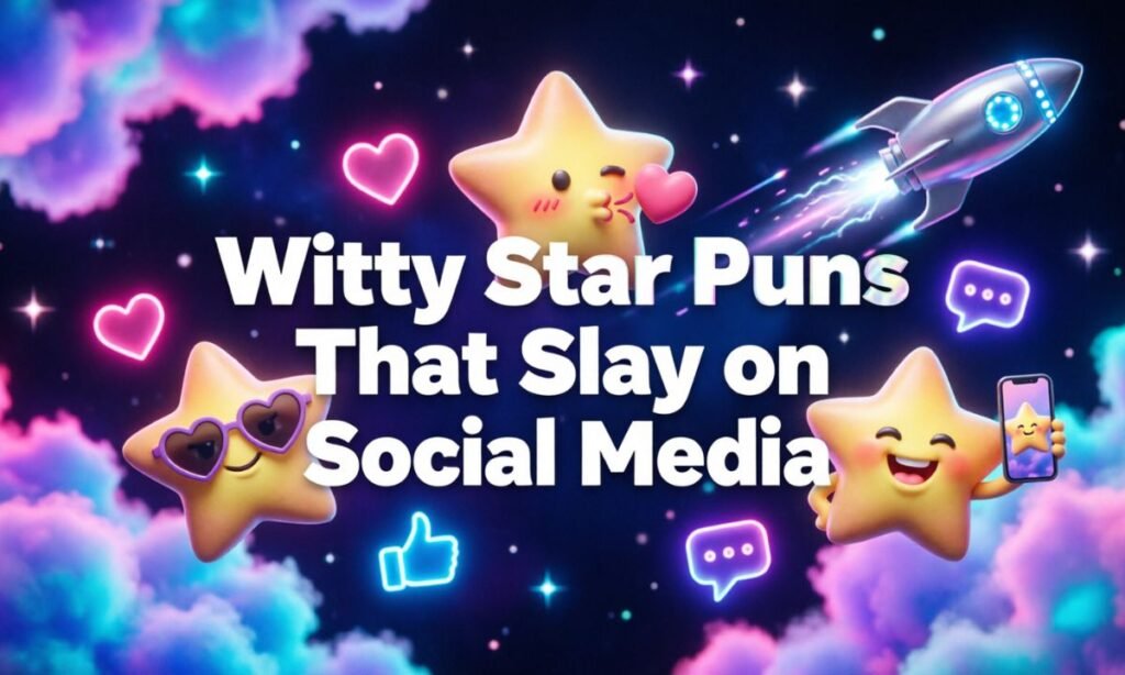 Witty Star Puns That Slay on Social Media