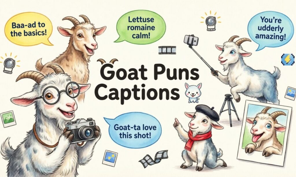 Goat Puns Captions