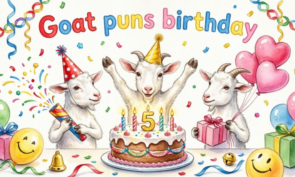 Goat puns birthday