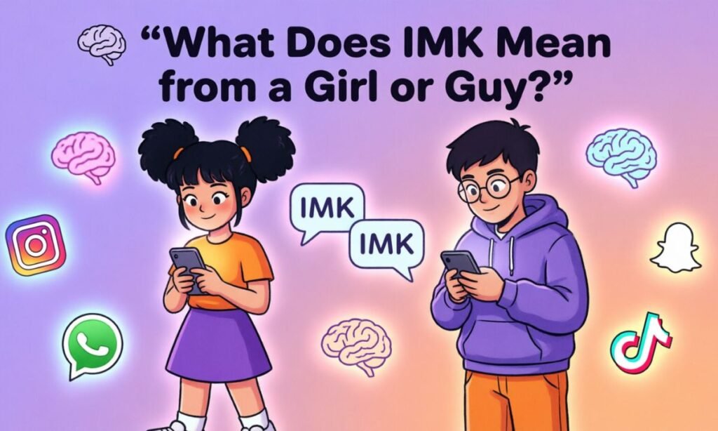 What Does IMK Mean from a Girl or Guy