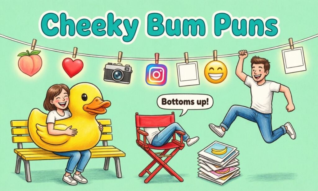 cheeky bum puns